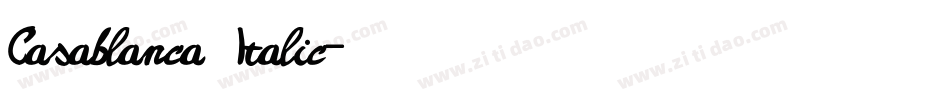 Casablanca Italic字体转换